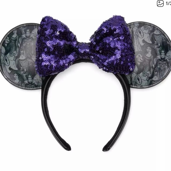 Sequined Villain Ears - Picture 1 of 4